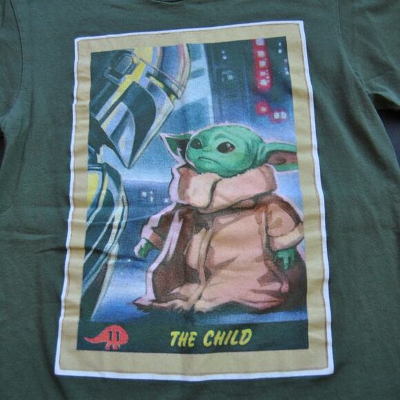 Star Wars The Child Yoda Small Green Short Sleeve Shirt - Picture 4 of 7